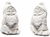 Tuinbeeld kabouter set van 2 (Wit)