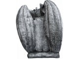 Tuinbeeld reuze Gargoyle , schuin naar rechts kijkend (Grijs/gepattineerd)